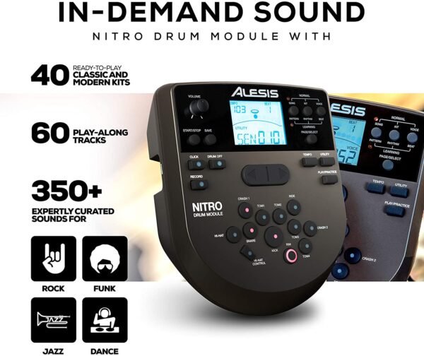 Alesis Nitro Mesh Kit - Batería Eléctrica con 8 piezas de malla