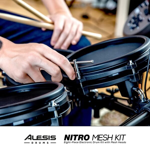 Alesis Nitro Mesh Kit - Batería Eléctrica con 8 piezas de malla