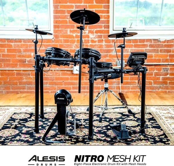 Alesis Nitro Mesh Kit - Batería Eléctrica con 8 piezas de malla